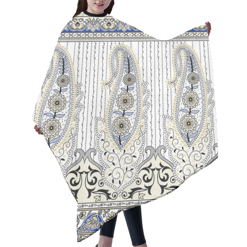 Personality  Seamless Paisley Border  Hair Cutting Cape