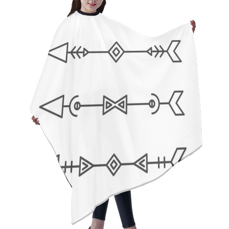 Personality  Arrows Decoration Line Art Illustration Hair Cutting Cape