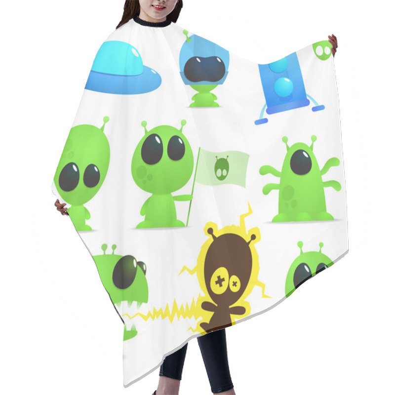 Personality  Ufo Collection Hair Cutting Cape