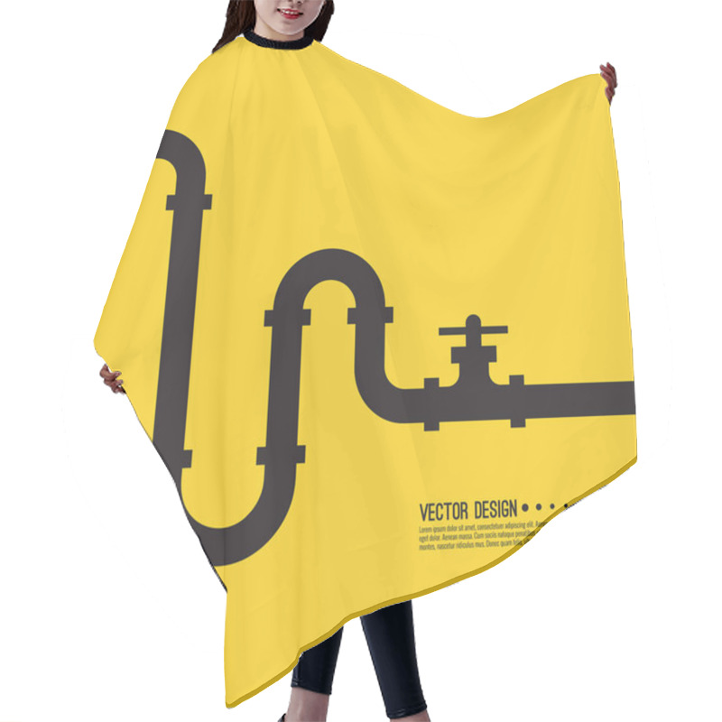 Personality  The Pipeline With  Stopcock Hair Cutting Cape