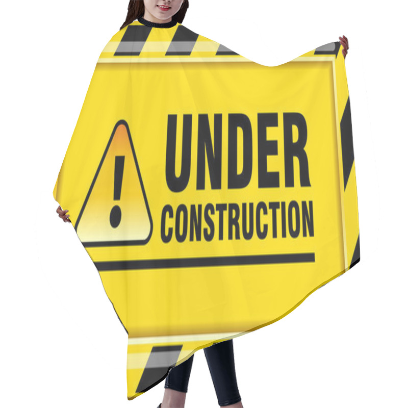 Personality  Illustration Vector Graphic Of Under Construction Signboard Design Template Hair Cutting Cape