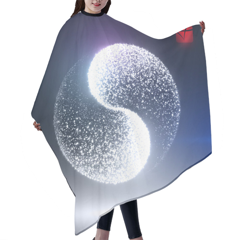 Personality  Ying Yang Hair Cutting Cape