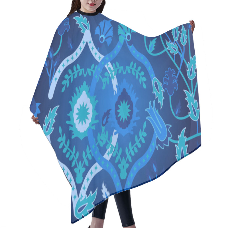 Personality  Abstract Floral Pattern With Islamic Art Motifs. Hair Cutting Cape