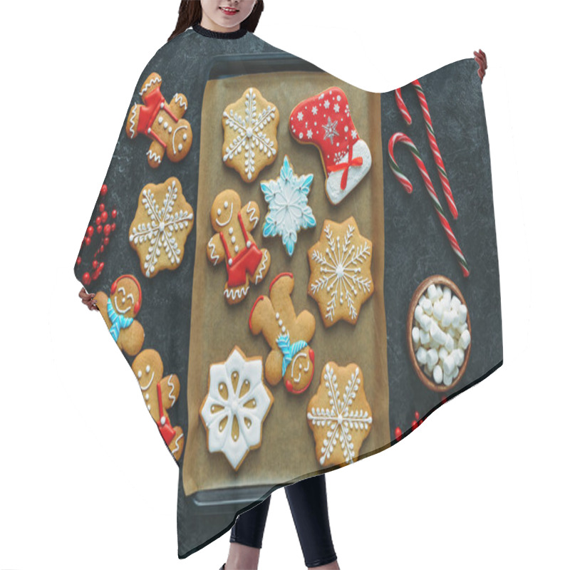 Personality  Gingerbreads Hair Cutting Cape