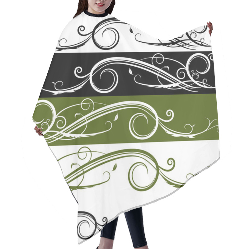 Personality  Flourish Banner Hair Cutting Cape