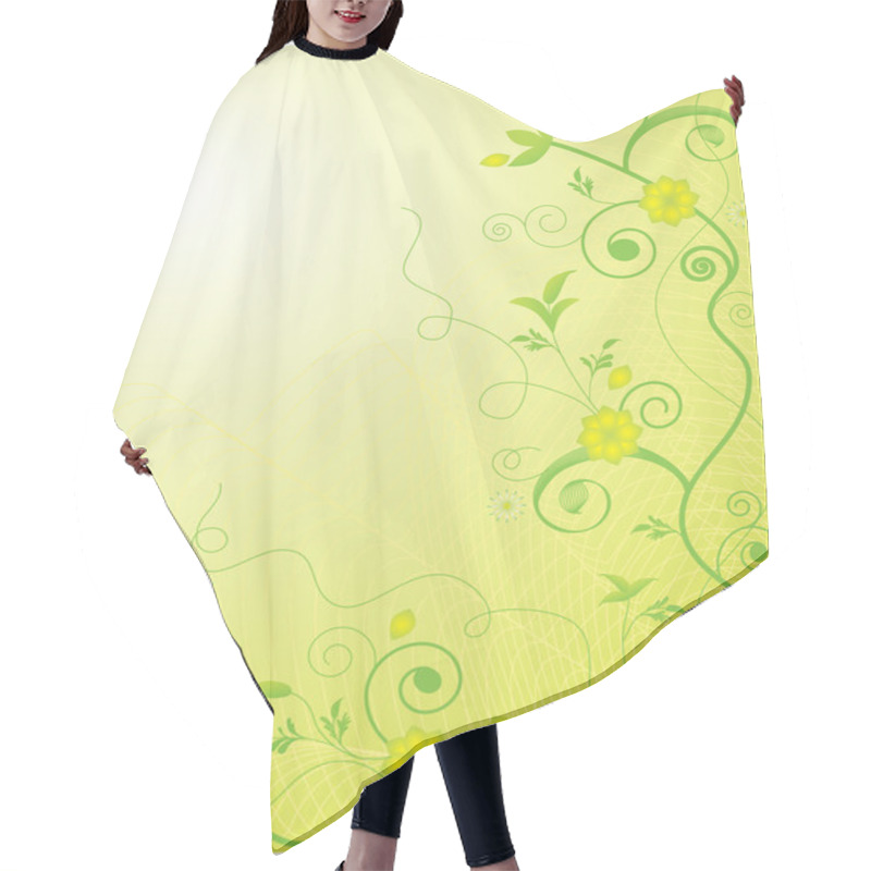 Personality  Ornate Floral Background Hair Cutting Cape