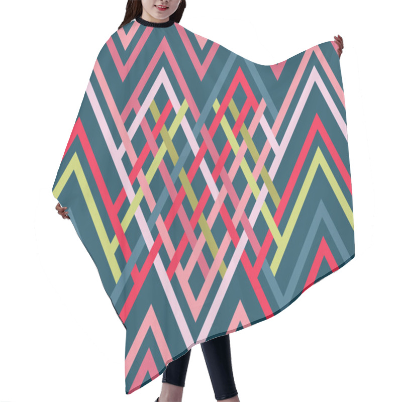 Personality  Vector Seamless Pattern Hair Cutting Cape