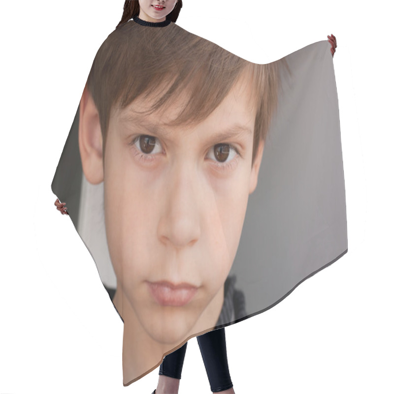 Personality  Serious Boy Hair Cutting Cape