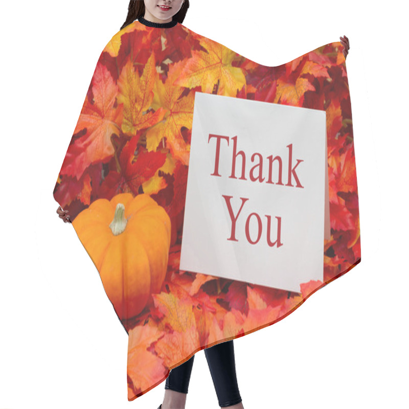 Personality  Thank You Message Hair Cutting Cape