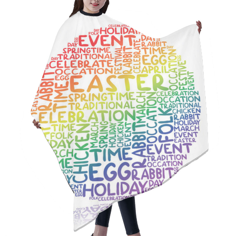 Personality  Easter Egg Hair Cutting Cape