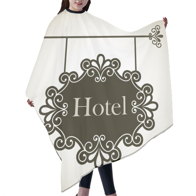 Personality  Hotel Frame Hair Cutting Cape