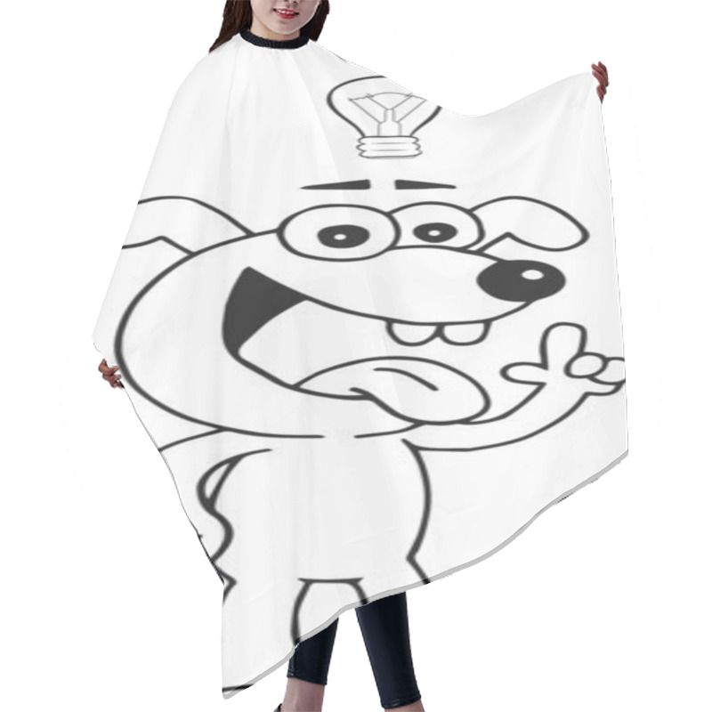 Personality  Dog With Idea Hair Cutting Cape