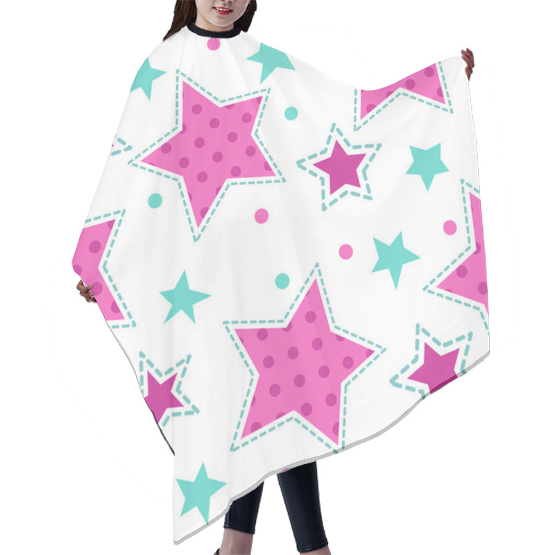 Personality  Cute Girlish Seamless Pattern Hair Cutting Cape