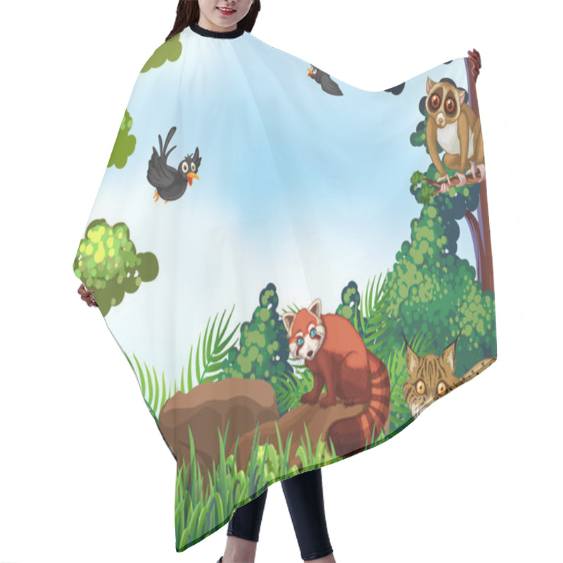 Personality  Animals Hair Cutting Cape