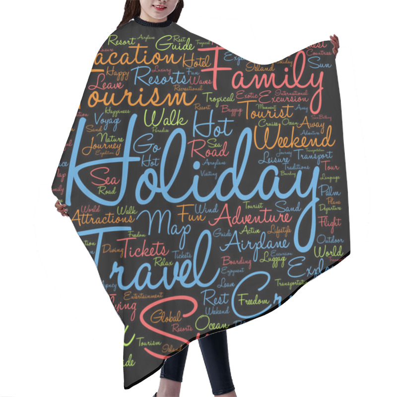 Personality  Tourism Word Cloud  Hair Cutting Cape