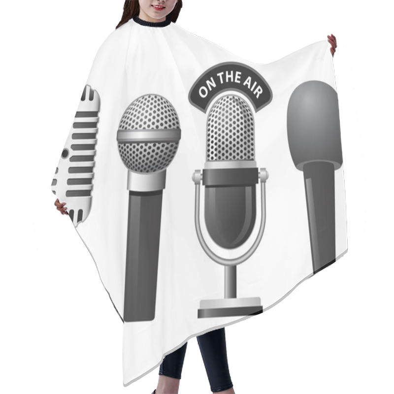 Personality  Microphone Hair Cutting Cape