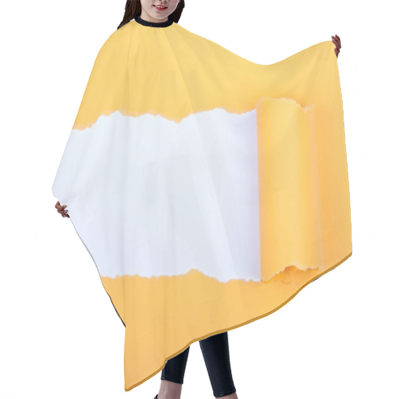 Personality  White Wrapped Paper Hair Cutting Cape