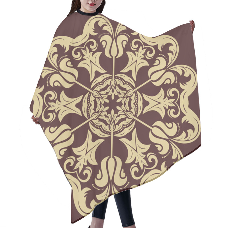 Personality  Orient  Pattern. Abstract Background Hair Cutting Cape