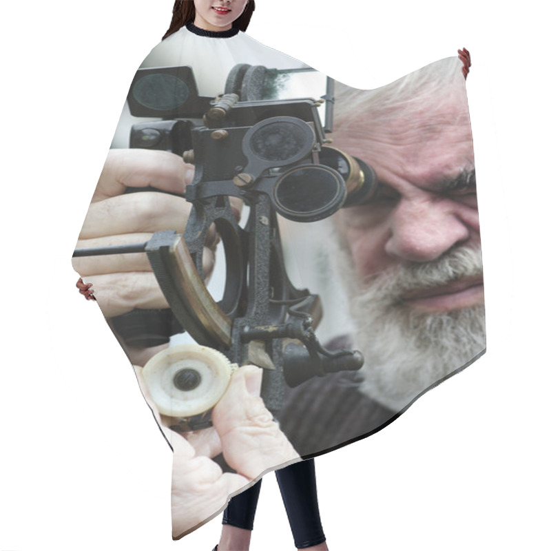 Personality  Sextant - Sea Navigation Instrument Hair Cutting Cape