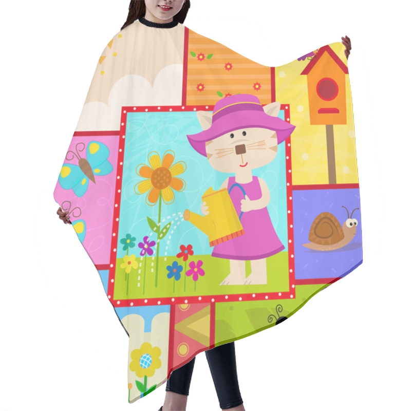 Personality  Baby Garden Time Hair Cutting Cape