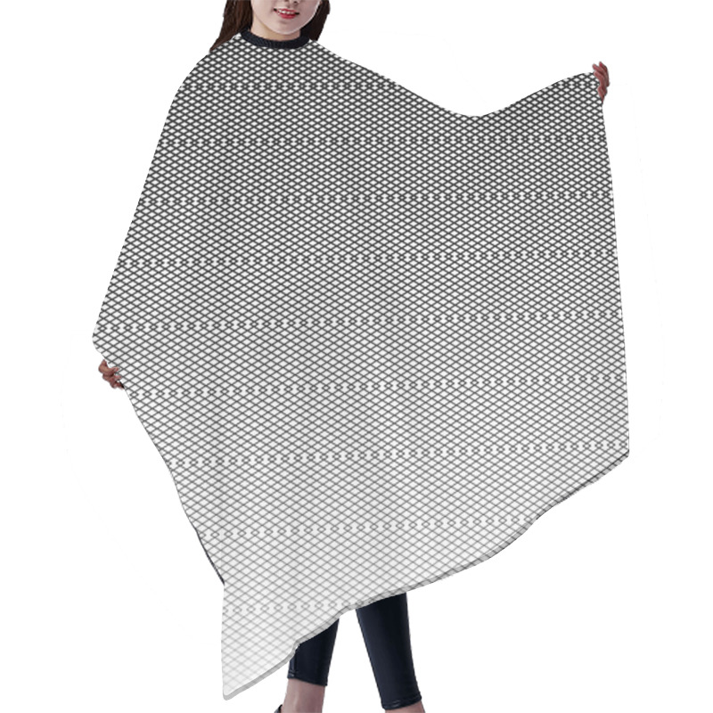 Personality  Grid, Mesh Monochrome Pattern  Hair Cutting Cape