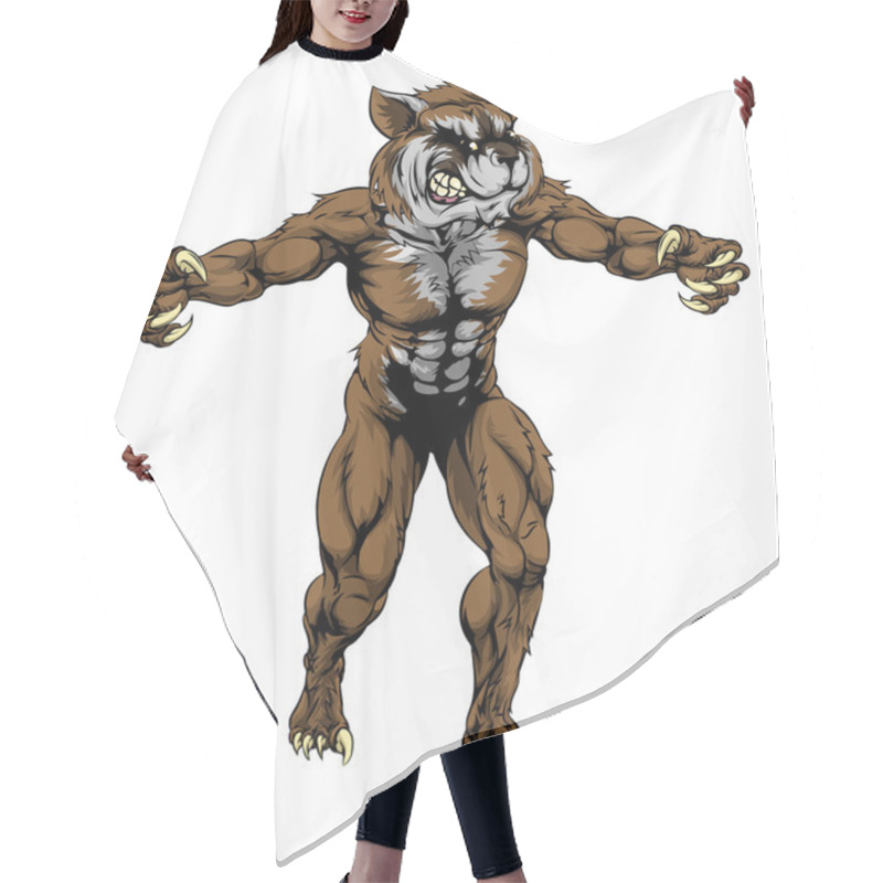 Personality  Raccoon Scary Sports Mascot Hair Cutting Cape