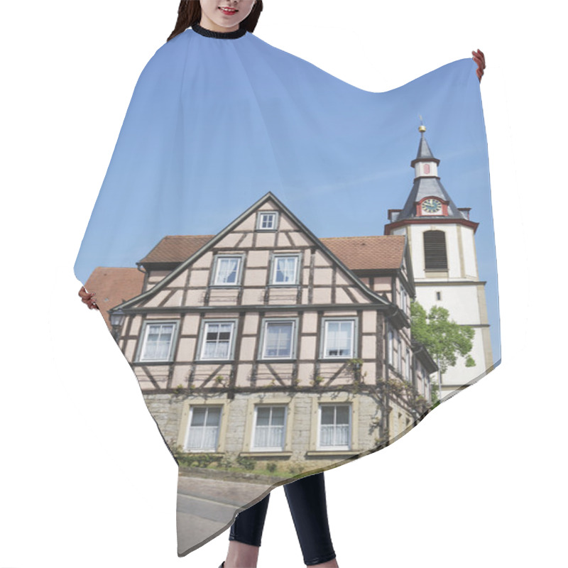 Personality  Halftimbered House Hair Cutting Cape