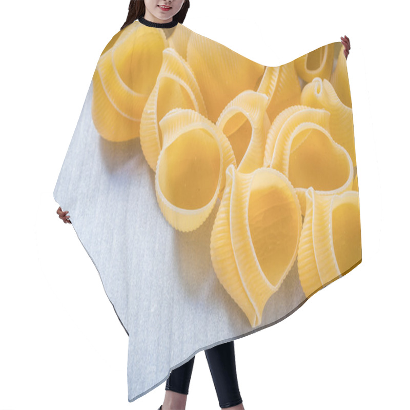 Personality  Uncooked Pasta Shells  Hair Cutting Cape