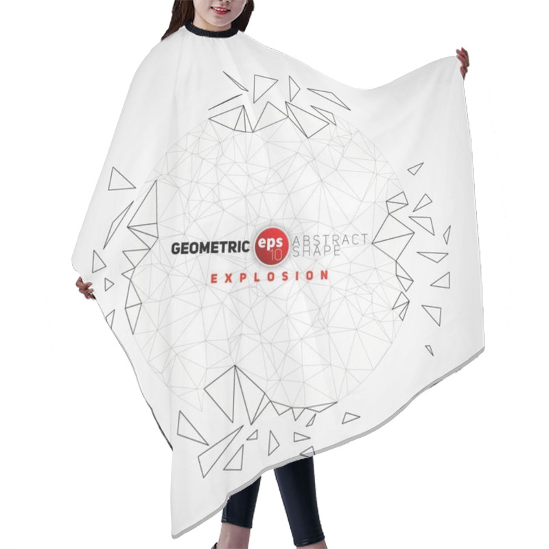 Personality  Abstract Geometric Background Hair Cutting Cape