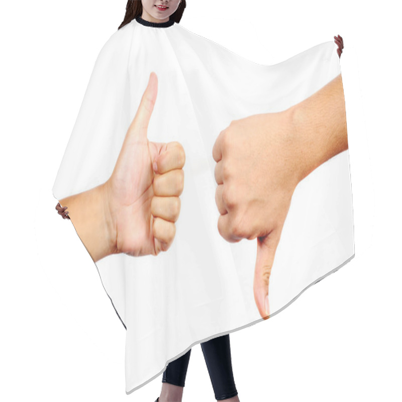 Personality  Thumbs Up And Down Hair Cutting Cape