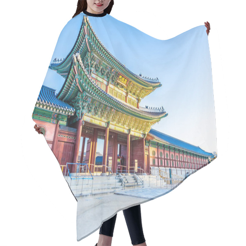 Personality  Beautiful Architecture Building Gyeongbokgung Palace In Seoul South Korea Hair Cutting Cape