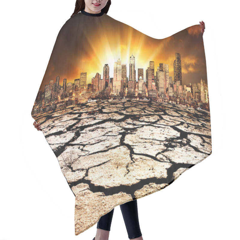 Personality  Environmental Disaster Hair Cutting Cape