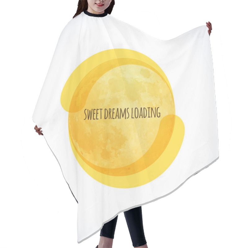 Personality  Moon. Sweet Dreams Concept Hair Cutting Cape