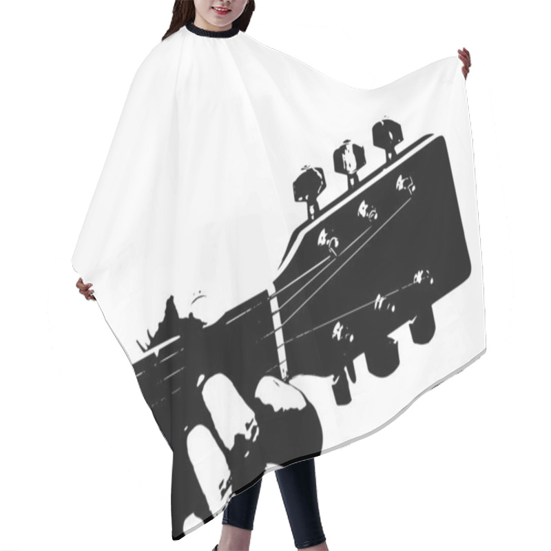 Personality  Guitarist Hair Cutting Cape