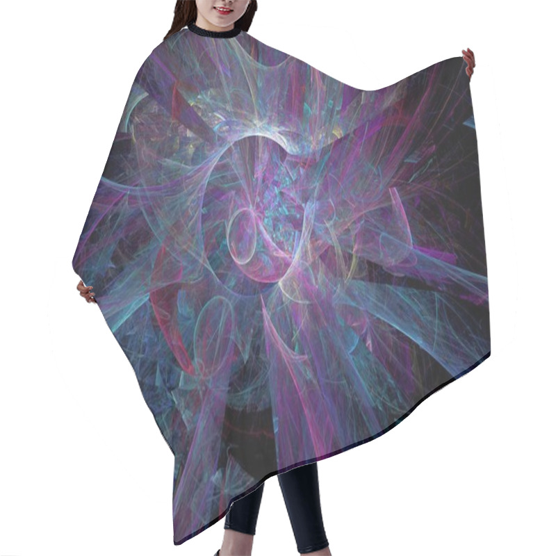 Personality  Abstract Fractal Background Hair Cutting Cape