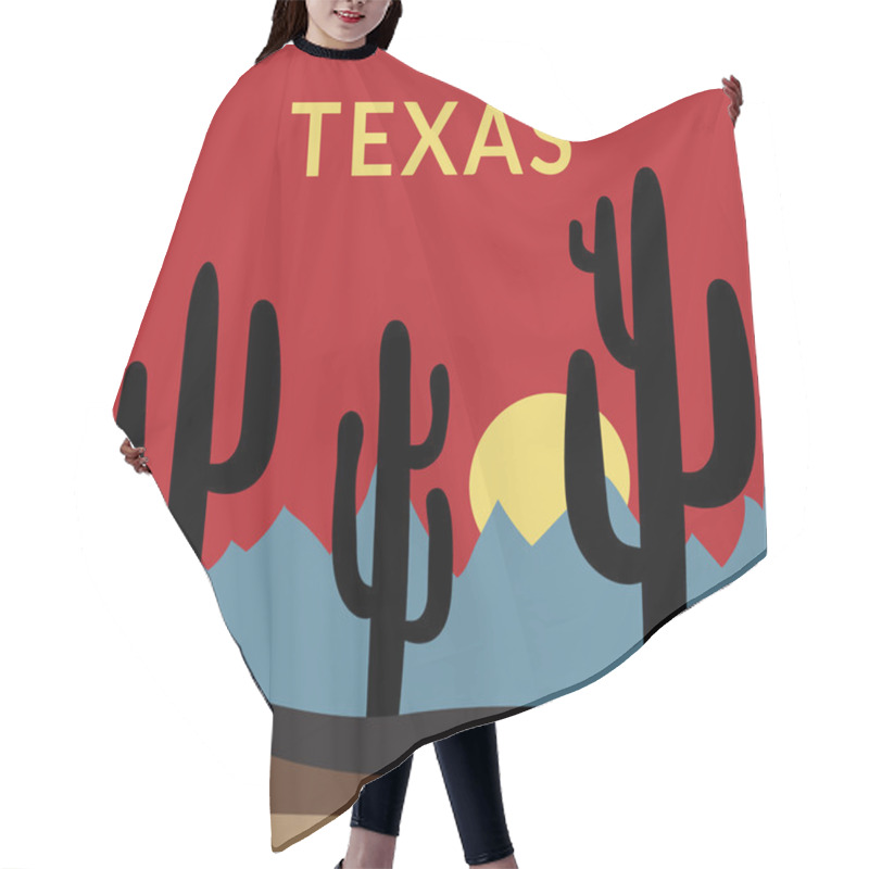 Personality  Texas T-shirt Design 2 Hair Cutting Cape