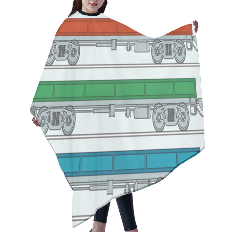 Personality  Flatcar Wagons Icons Hair Cutting Cape