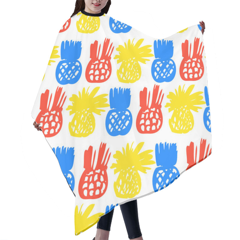 Personality  Pattern With Pineapples Hair Cutting Cape