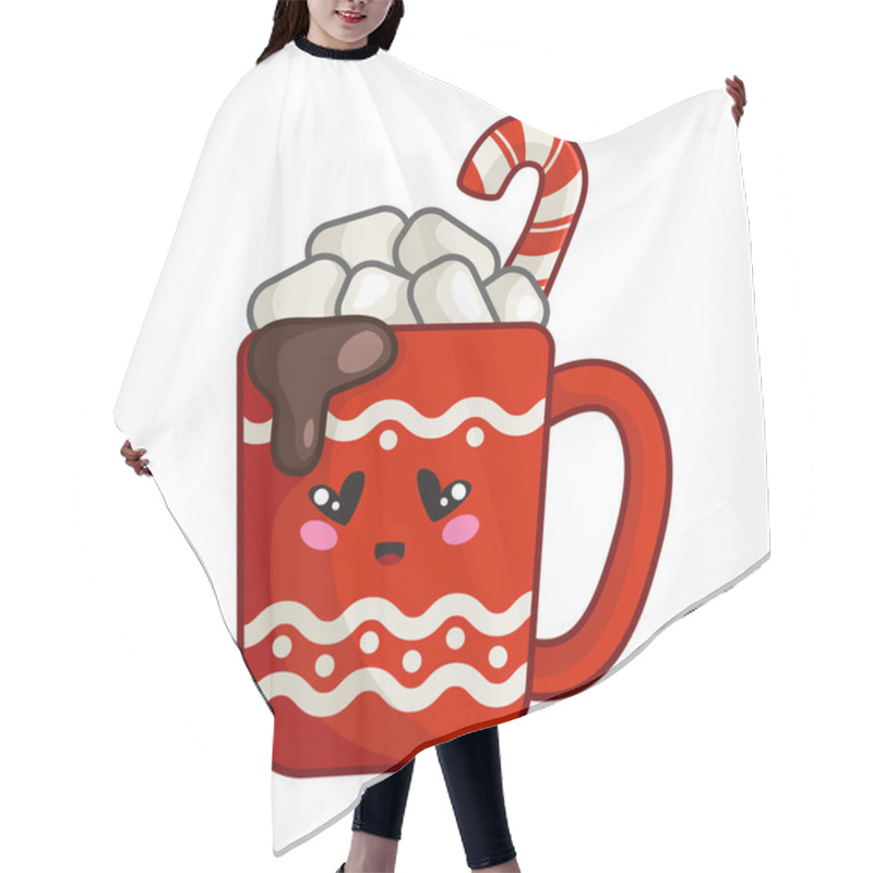 Personality  Vector Kawaii Christmas Collection Hair Cutting Cape