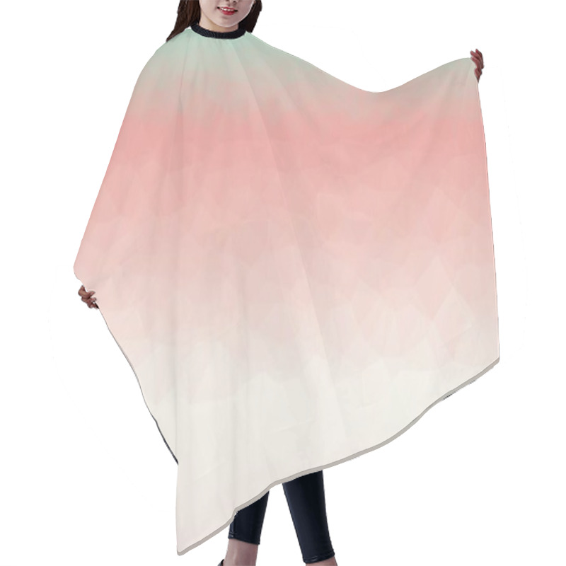 Personality  Abstract Pastel Pink Background With Poly Pattern Hair Cutting Cape