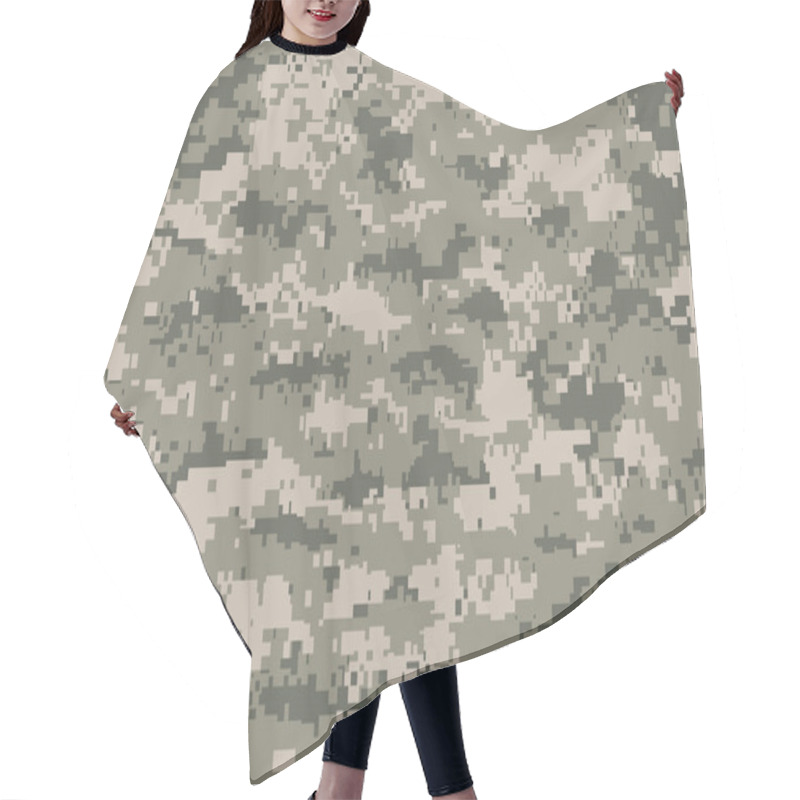 Personality  Camouflage Pixels Hair Cutting Cape