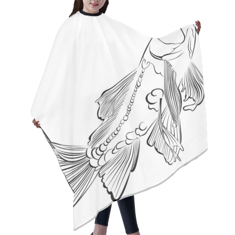 Personality  Koi Fish Hair Cutting Cape