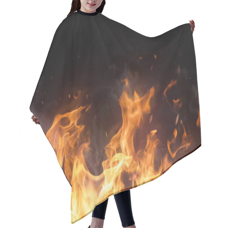 Personality  Beautiful Stylish Fire Flames Hair Cutting Cape