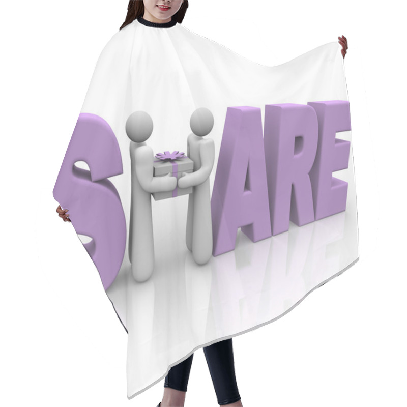 Personality  Share - Sharing Gift At Giving Holiday Hair Cutting Cape