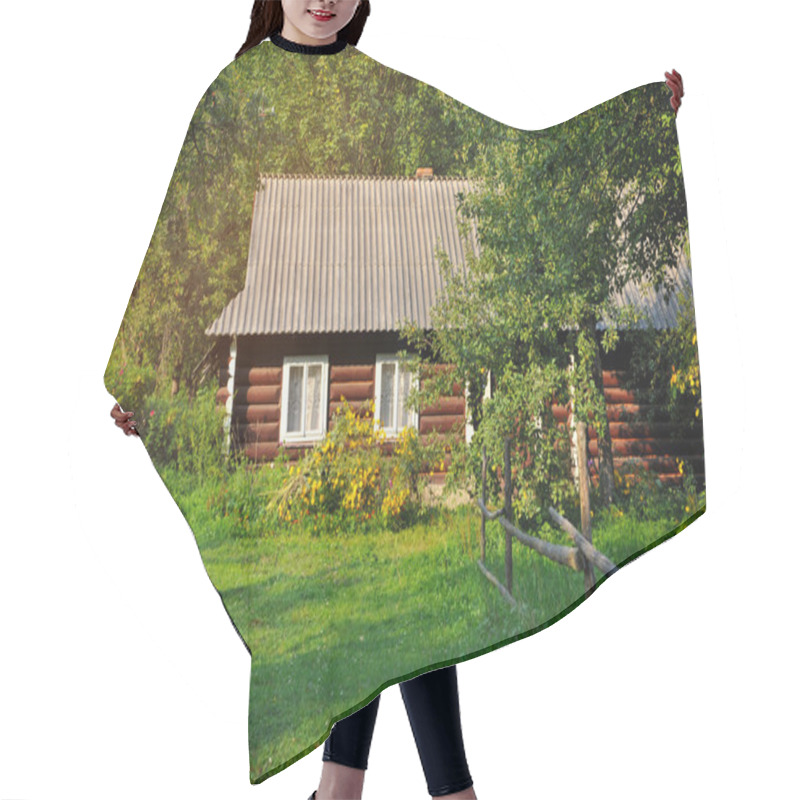 Personality  Old Village House In Summer Day Hair Cutting Cape