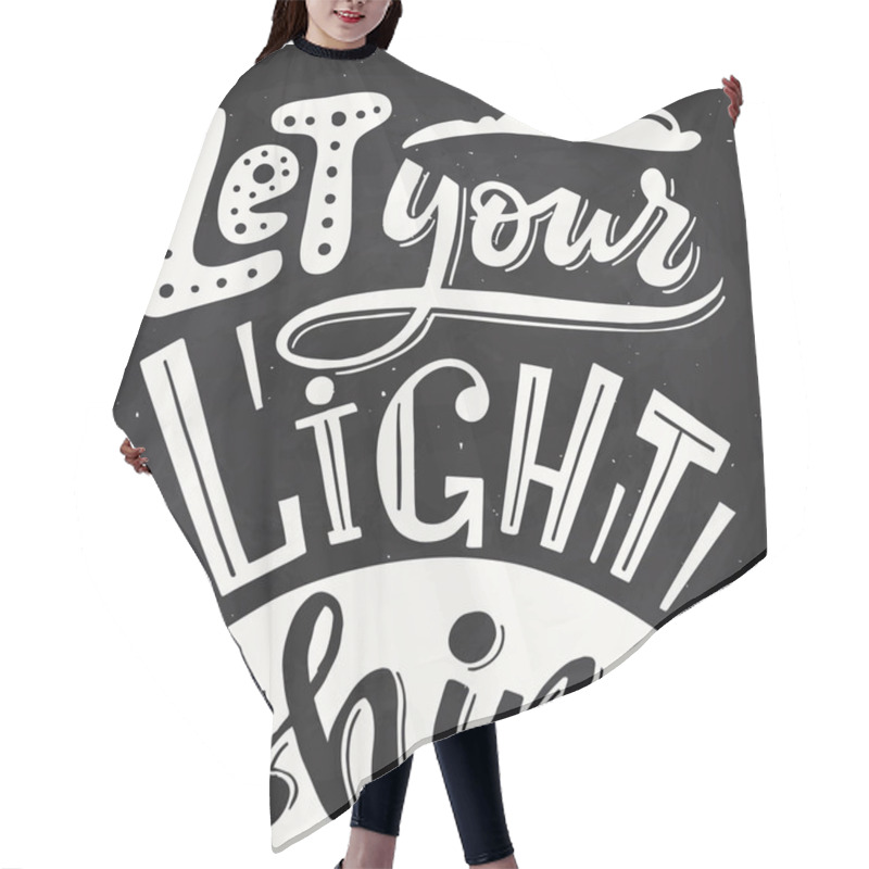 Personality  Let Your Light Shine Hair Cutting Cape