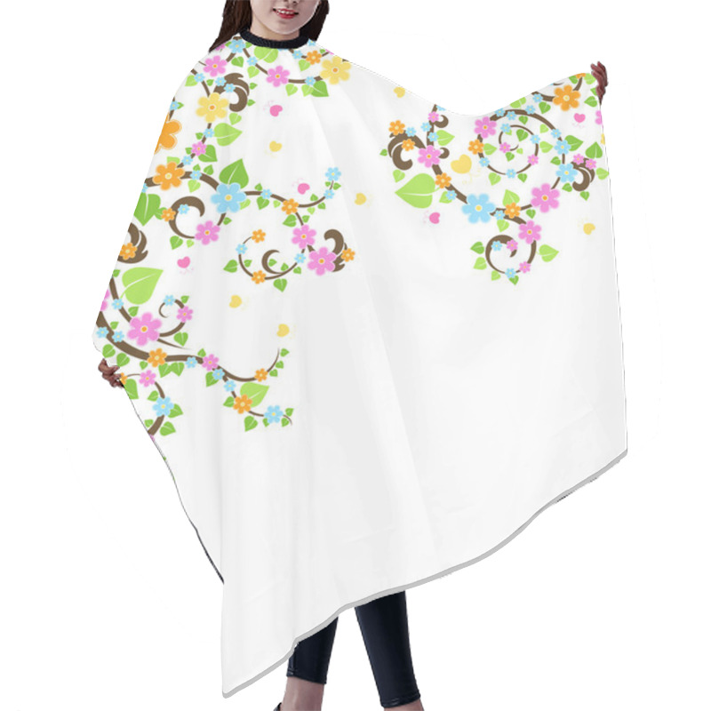 Personality  Blossom Tree Hair Cutting Cape