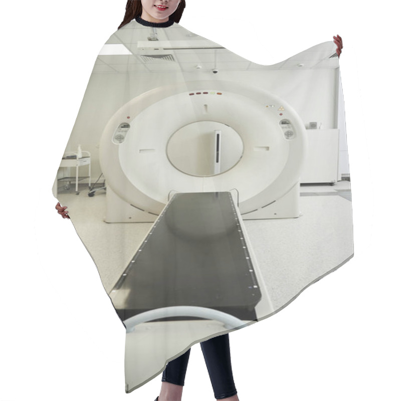 Personality  High-tech MRI Machine Stands Ready In A Clean And Organized Hospital Setting For Diagnostics. Hair Cutting Cape