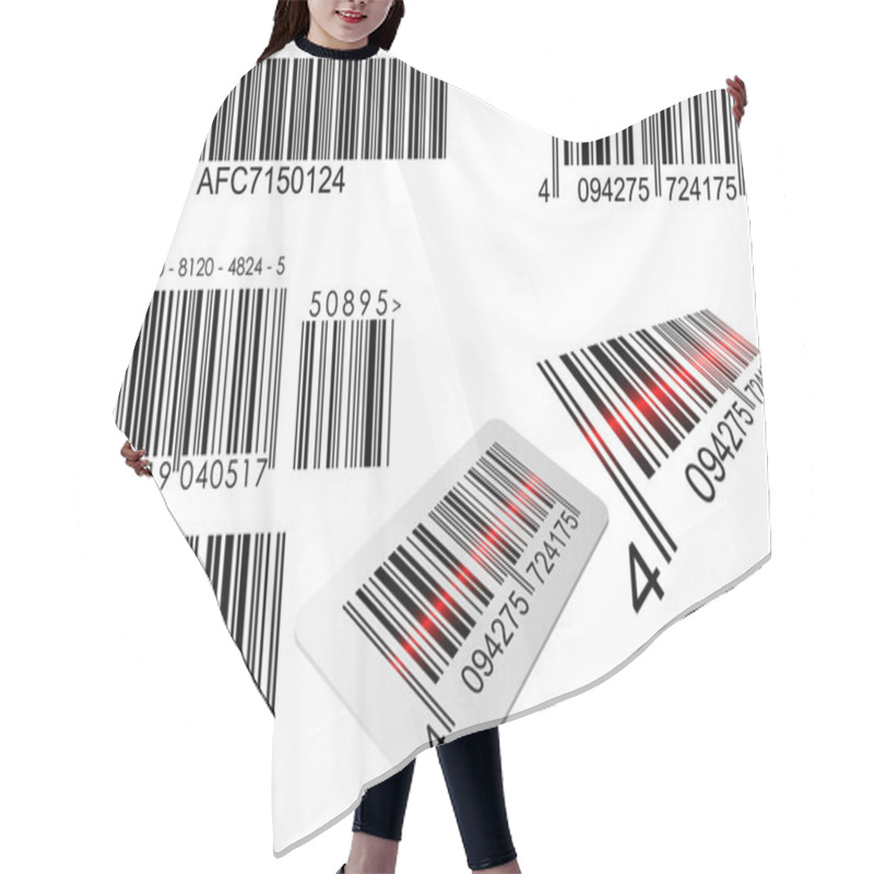 Personality  Barcode Hair Cutting Cape