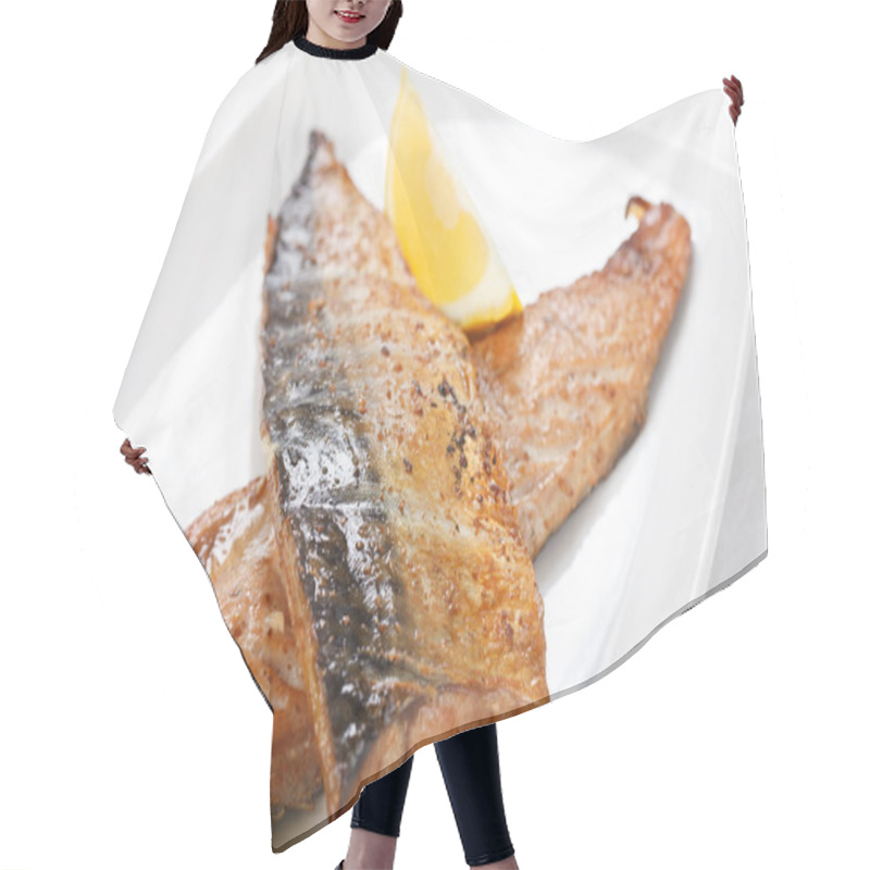 Personality  Grilled Mackerel Hair Cutting Cape